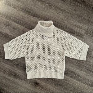 Peserico Lurex Fishnet Knit Sweater New